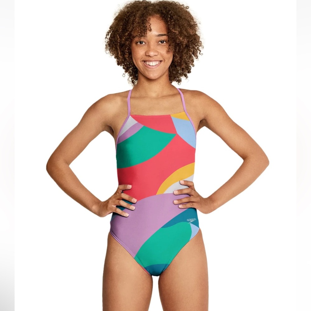 Speedo Printed T back swimsuit